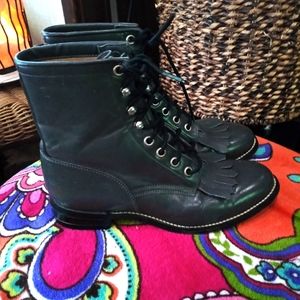 Justin Vintage Lace up boots 5.5